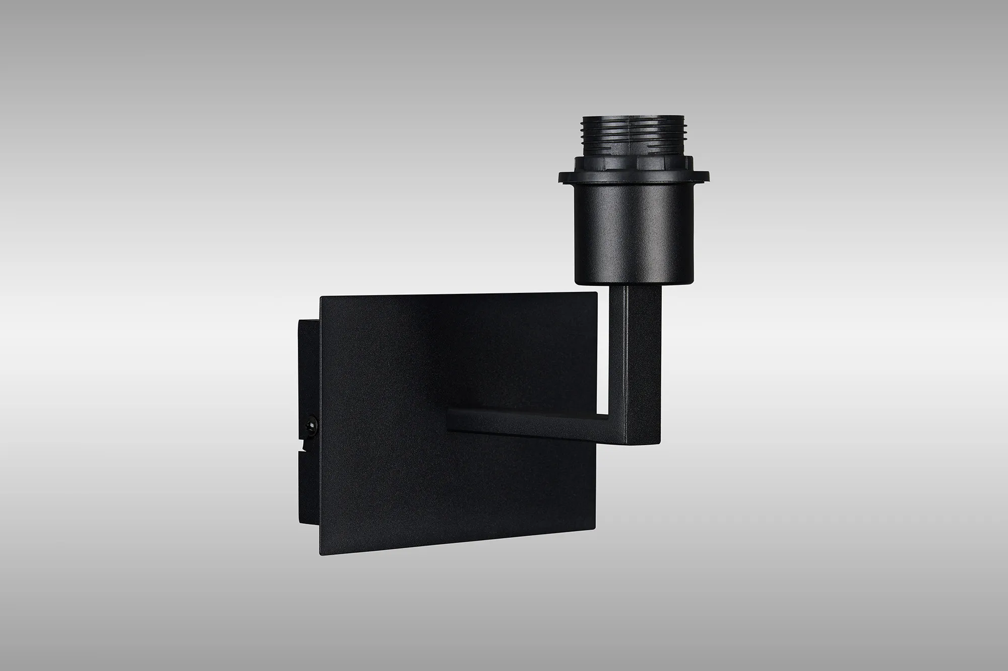 Clara Satin Black Wall Lights Deco Armed Wall Lights